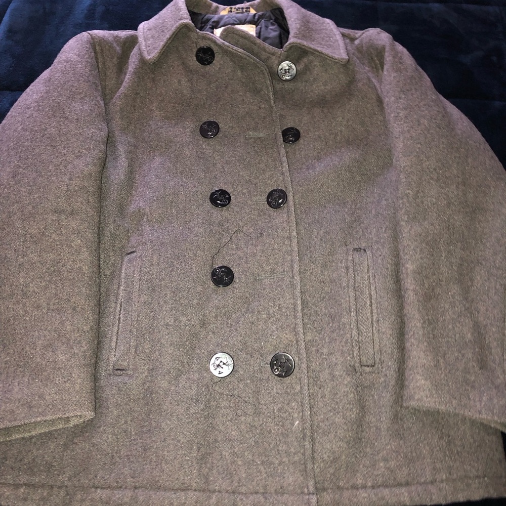 Men’s Grey Peacoat